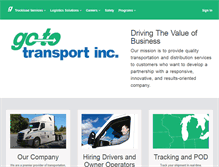 Tablet Screenshot of gototransport.com
